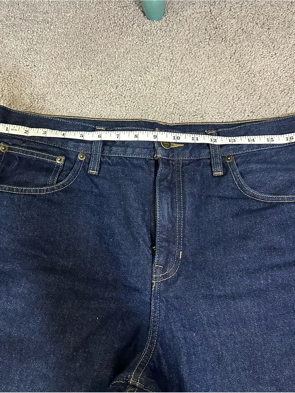 J. Crew Dark Wash flannel lined Jeans 36x30 NWOT